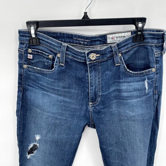 A.G Denim Legging Ankle Distressed Denim Jean in 11 years swapmeet // 30 - Picture 5 of 11